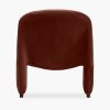 Arlet Accent Chair, Rust Sustainable Velvet