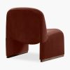 Arlet Accent Chair, Rust Sustainable Velvet