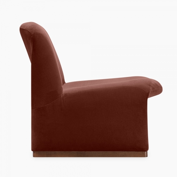 Arlet Accent Chair, Rust Sustainable Velvet