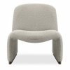 Arlet Accent Chair, Speckled Stone Sustainable Boucle