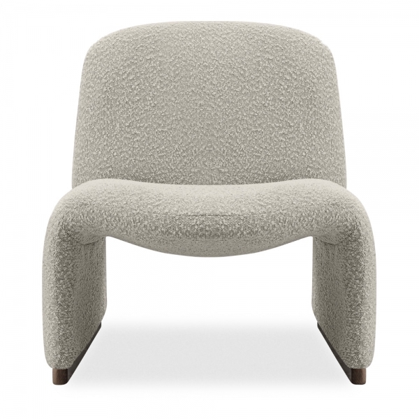 Arlet Accent Chair, Speckled Stone Sustainable Boucle