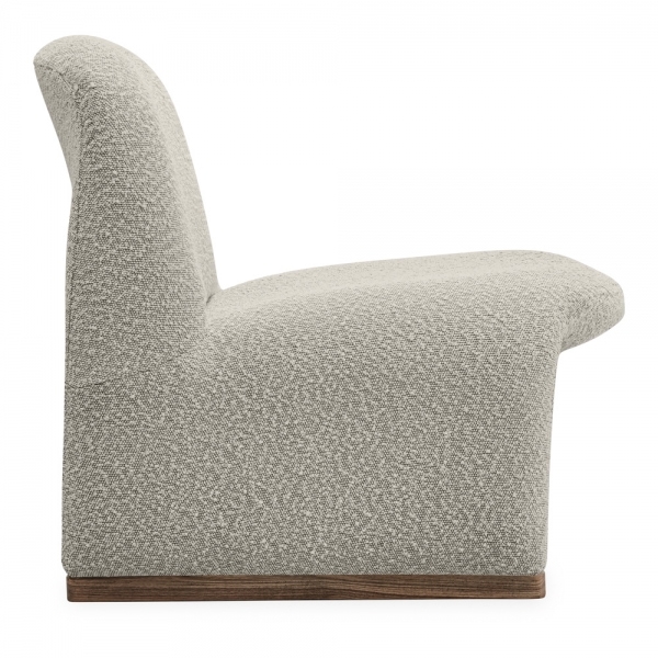 Arlet Accent Chair, Speckled Stone Sustainable Boucle
