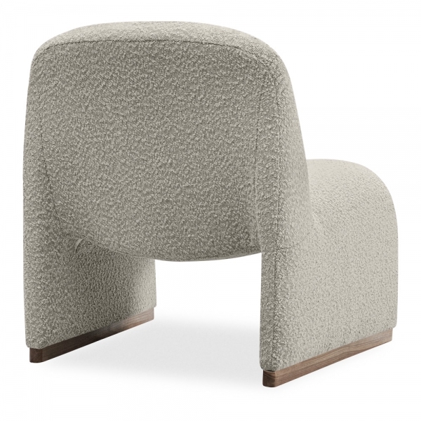 Arlet Accent Chair, Speckled Stone Sustainable Boucle