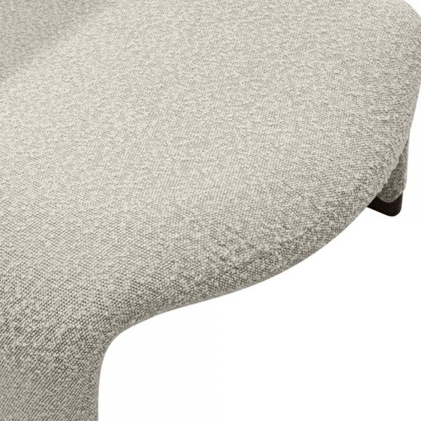 Arlet Accent Chair, Speckled Stone Sustainable Boucle
