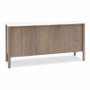 Arno Sideboard, Grey Mango Wood & White Marble