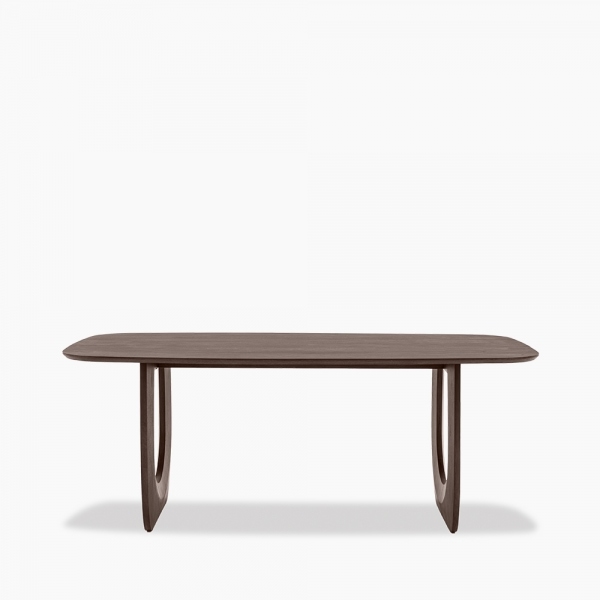 Asher 6 Seat Dining Table, Dark Mango Wood