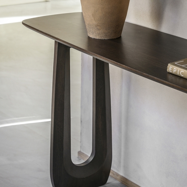 Asher Console Table, Dark Mango Wood