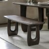 Asher Dining Bench, Dark Mango Wood