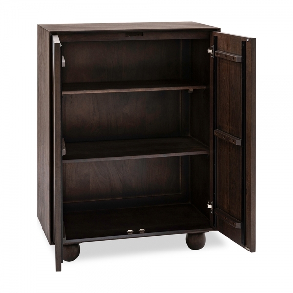 Asher Tall Sideboard, Dark Mango Wood