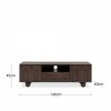 Asher TV Stand, Dark Mango Wood