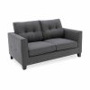 Astrid 2 Seater Sofa, Charcoal Grey