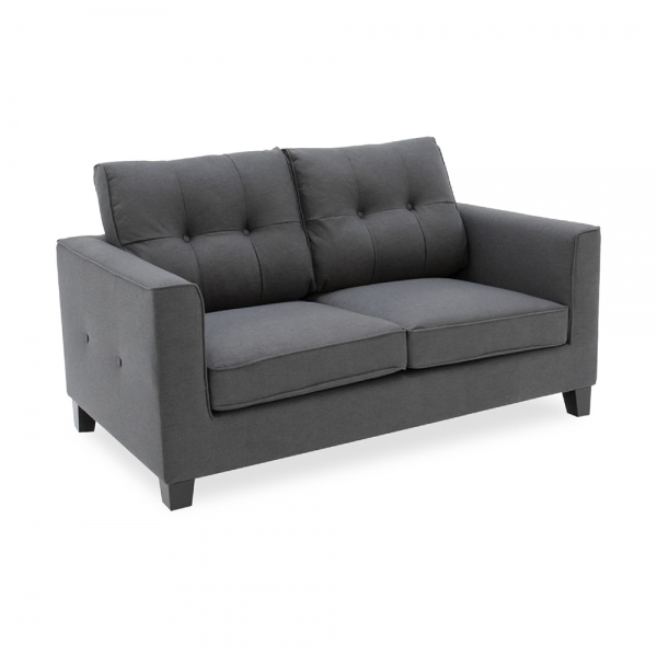 Astrid 2 Seater Sofa, Charcoal Grey