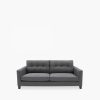 Astrid 3 Seater Sofa, Charcoal Grey