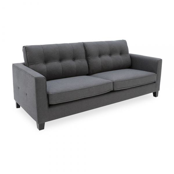 Astrid 3 Seater Sofa, Charcoal Grey