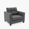 Astrid Armchair, Charcoal Grey