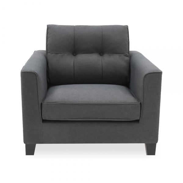 Astrid Armchair, Charcoal Grey
