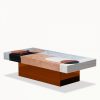 Atmos Coffee Table, Marble & Brown Acrylic