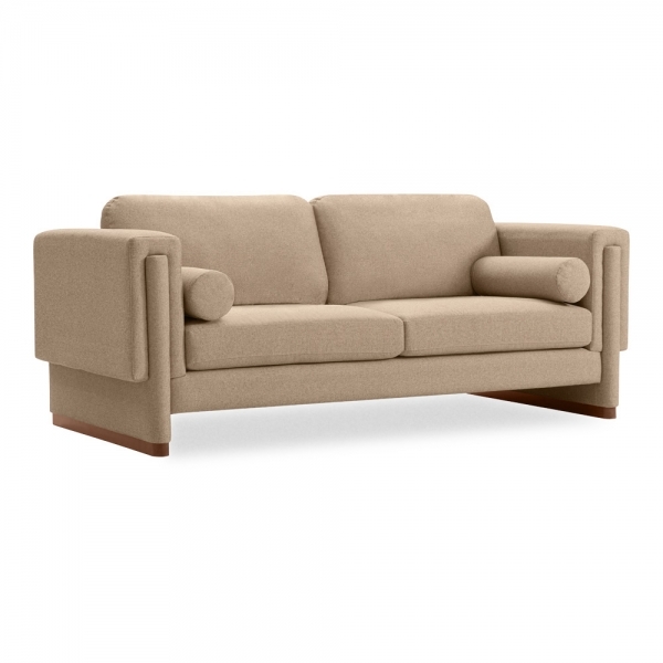 Ava 3 Seater Sofa, Latte Sustainable Fabric