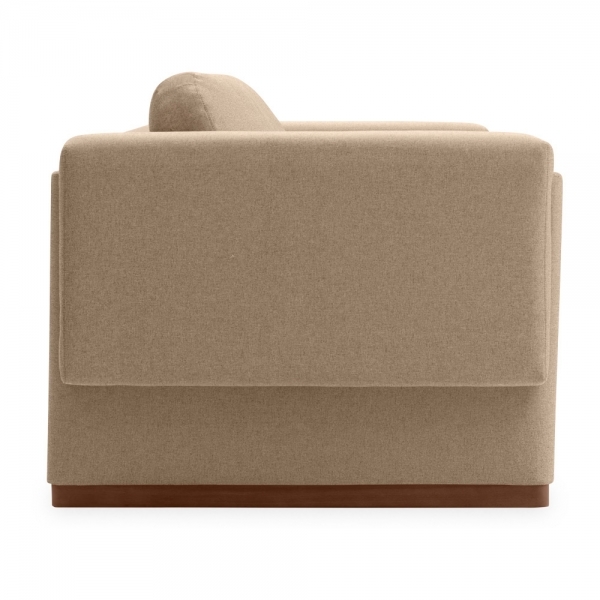 Ava 3 Seater Sofa, Latte Sustainable Fabric