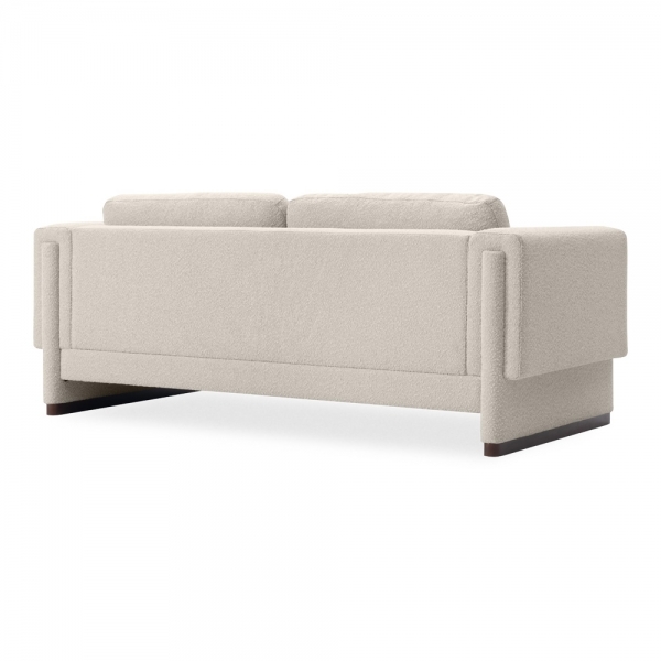 Ava 3 Seater Sofa, Speckled Stone Sustainable Boucle