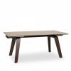 Axton 6-10 Seat Extendable Dining Table, Sintered Stone & Walnut