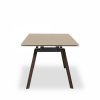 Axton 6-10 Seat Extendable Dining Table, Sintered Stone & Walnut