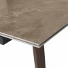 Axton 6-10 Seat Extendable Dining Table, Sintered Stone & Walnut