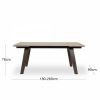 Axton 6-10 Seat Extendable Dining Table, Sintered Stone & Walnut