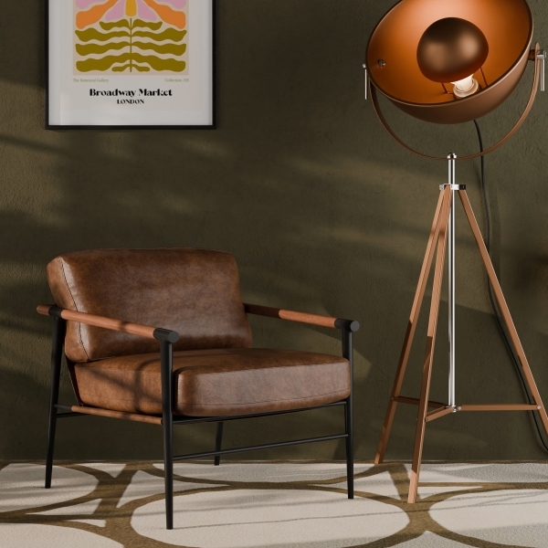 Barbican Armchair, Vintage Tan