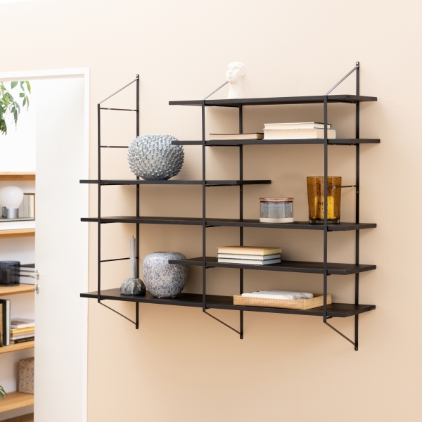 Belfast Extra Large Wall Shelf, Black