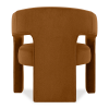 Bellamy Accent Chair, Caramel Sustainable Mohair Velvet