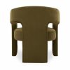 Bellamy Accent Chair, Moss Green Sustainable Mohair Velvet