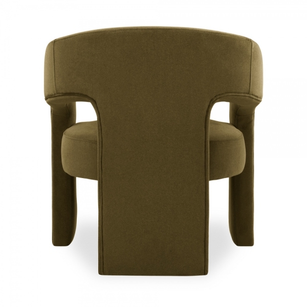 Bellamy Accent Chair, Moss Green Sustainable Mohair Velvet