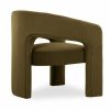 Bellamy Accent Chair, Moss Green Sustainable Mohair Velvet