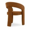Bellamy Carver Dining Chair, Caramel Sustainable Mohair Velvet