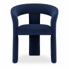 Bellamy Carver Dining Chair, Royal Blue Sustainable Velvet