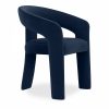 Bellamy Carver Dining Chair, Royal Blue Sustainable Velvet