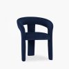 Bellamy Carver Dining Chair, Royal Blue Sustainable Velvet