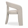 Bellamy Carver Dining Chair, Speckled Stone Sustainable Boucle