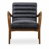 Berkeley Armchair, Vintage Black Leather