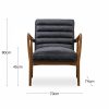 Berkeley Armchair, Vintage Black Leather