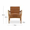 Berkeley Armchair, Vintage Tan Leather