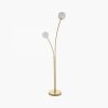 Bloom Floor Lamp, Opal & Brass