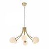 Bloom Pendant Light, Opal & Brass