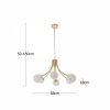 Bloom Pendant Light, Opal & Brass