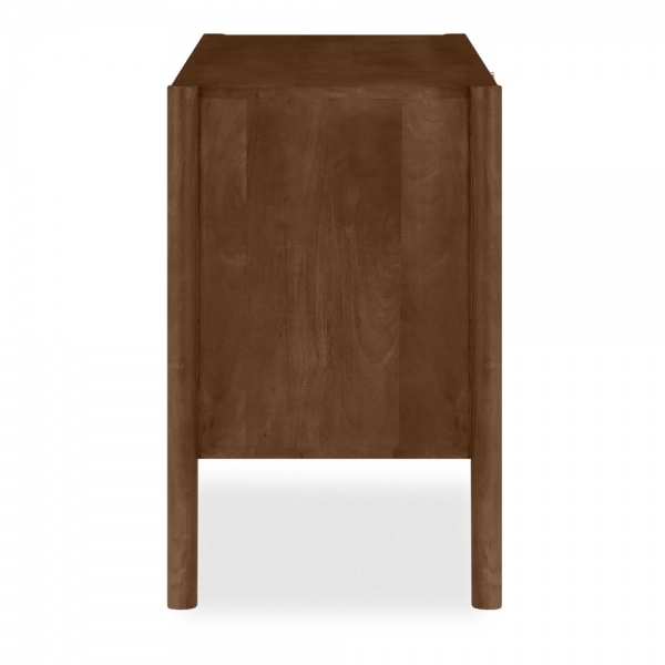 Bourton Sideboard, Dark Mango Wood & Cane