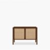 Bourton Sideboard, Dark Mango Wood & Cane