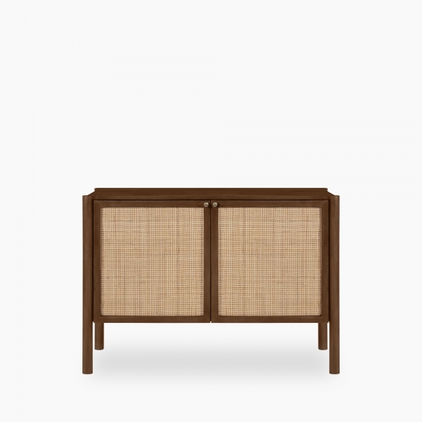 Bourton Sideboard, Dark Mango Wood & Cane