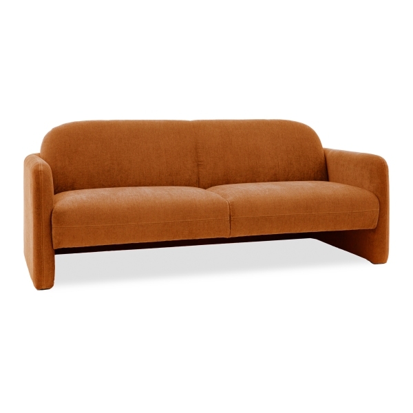 Bowie 3 Seater Sofa, Amber Orange