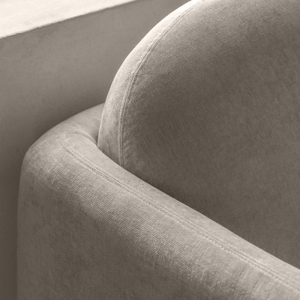 Bowie 3 Seater Sofa, Cool Cream